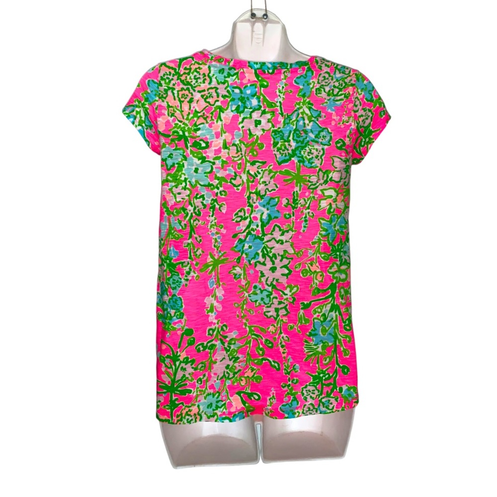 Lilly Pulitzer floral short sleeves tee size XXS - Picture 3 of 4